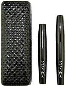 Voluminous 3D Green Tea Fiber Mascara: All Natural, Hypoallergenic, and Water Resistant Lash Length and Volume - Transplanting Gel for Lashes with Black Carrying Case