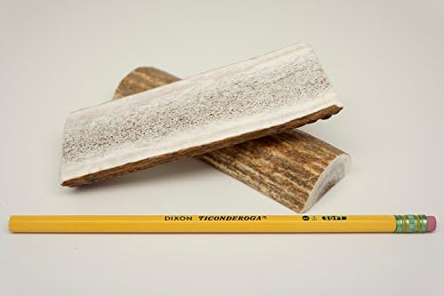 ONE (1) Medium HALF SPLIT Elk Antler for Dogs under 40 pounds, RidgeRunner Antler Chew, 5" - 6" long, weighs between 2.5 - 4 ounces, Grade A Colorado elk antler dog chews for medium chewers.