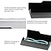 Aluminum Eyeglass Case for Small to Medium Frames in Black/Silver