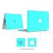 IBENZER MacBook Air 13 Inch Case Old Version 2010-2017, Soft Touch Hard Case Shell Cover with Keyboard Cover for Apple MacBook Air 13 A1369 1466 NO Touch ID, Aqua,MMA13TBL+1