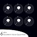 6pcs Suction Cup Holder Shower Bathroom Hooks, Vacuum Heavy Duty the Hook Hangers for Windows Smooth Non Porous Surfaces Glass Kitchen, Amzcooker