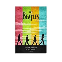 XYDQ The Beatles Band Abbey Road Poster décoratif sur toile vintage pour salon, chambre à coucher 30 x 45 cm - Les Beatles, Paul McCartney, John Lennon, RIngo Starr, George Harrison