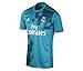 adidas Mens Real Madrid 17/18 3Rd Replica Jersey Blue Grey L