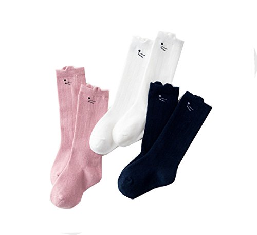 Baby Boys Girls 4Pack High Long Crew Cotton Socks(0m-3y)