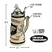 Game of Thrones House Stark Beer Stein | Collectible Authentic Ceramic Drinking Mug | 22 Ounces