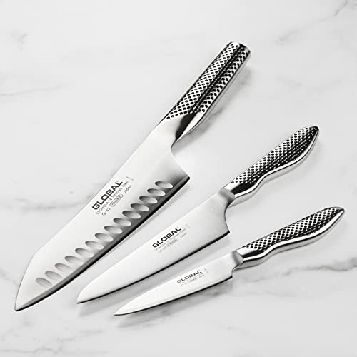 Global Knife Set With Asian Chef’s, Prep And Paring Knives Stainless
