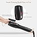 SwanMyst Curling Iron 1 Inch Ceramic Tourmaline Barrel, Hair Curling Wand with Anti-Scald Insulated Tip, Dual Voltage, 265°F - 430°F for All Hair Types with Heat Resistant Glove