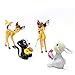 GHTERT 7 Pcs Lovely Fawn Deer Animal Figurines Toys Mini Figure Collection Playset, Cake Topper Toy Doll Set, Car doll, Office ornament, Miniature Decorations, Landscape Scenes