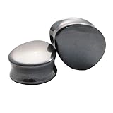 Hematite Teardrop Stone Plugs