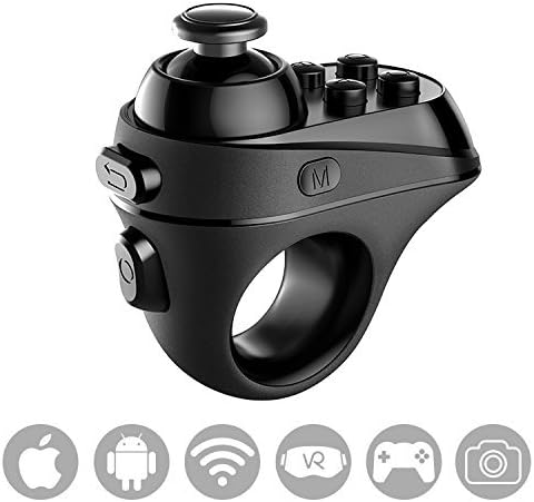 Amazon Mostop Vrリモートコントローラー Bluetooth 4 0 ワイヤレス充電式ゲームパッド ジョイスティック Vrゲーム用 マイクロusb充電ポート Ledインジケーター付き Iphone Ios Android携帯電話用 ブラック Mostop Av テレビリモコン