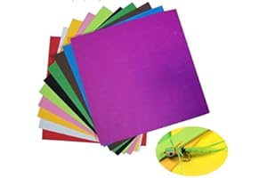 GREATFISHING 10 Best Color Set 1mm 2mm 3mm Fly Tying Foam Sheet Chartreuse Green Orange Floating Dry Fly Grass Hopper Popper Fly Tying Materials