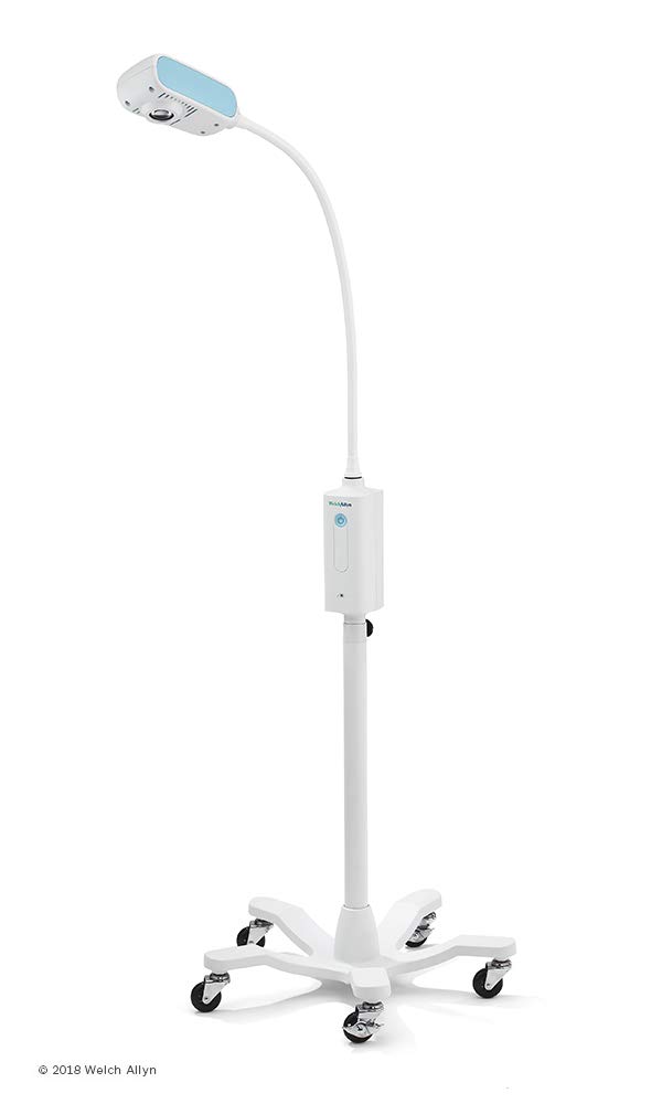 welch allyn 44400 gs 300 general exam light with mobile stand