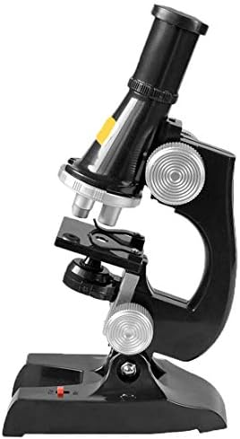 Kexia Biological Microscope, 100X/200X/450X Magnifications Compound Electron Microscope, Optical Glass Lens Science Toys with LED Light