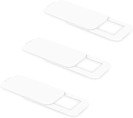 Amazon Co Jp 超薄型 Webカメラカバー スライド プライバシー保護 カメラ インカメラ用セキュリティシール ホワイト ウェブカメラカバー 6個入り ホーム キッチン