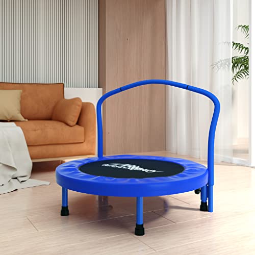 Gardenature 36'' Toddler Trampoline with Safety Handle for Kids Age 25