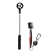 Golf Ball Retriever & Golf Club Cleaning Brush with Groove Cleaner Retractable Zip-line Carabiner