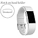 GEAK For Fitbit Charge 2 Bands, Classic Replacement Sport Accessory Strap Bands for Fitbit Charge 2 Small Classic-White