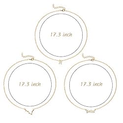 PANTIDE 3Pcs Pisces Zodiac Layer Necklaces for