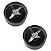 [2-Pack] Magic Bullet Cross Blade, Aquaxind Cross Blade Replacement Parts Compatible With Magic Bullet Blender (Model MB1001) - No Leaking Works Great With Both Dry and Wet Contents
