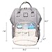 Yokstore Diaper Bag Backpack, Waterproof Nappy Bag for Mom and Dad, Maternity Diaper Bag Multipurpose Travel Backpack with Stroller Straps, Large Capacity, Pink Medium