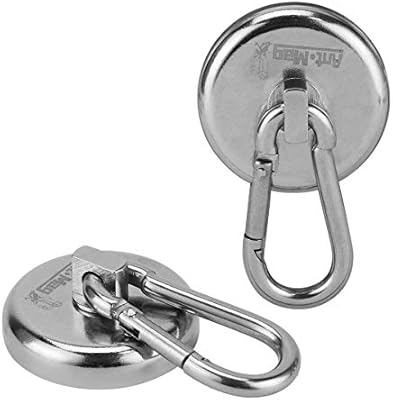 Magnet Hooks Carabiner: 140lbs, 4 pack