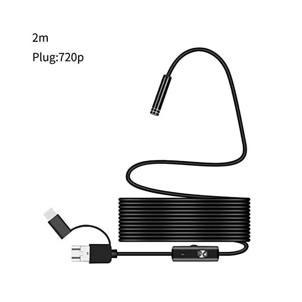Endoskop-Inspektionskamera 1M-10M 5.5 / 8mm Endoskopkamera 3in1 1080P flexible USB-Endoskop wasserdichte 8LED Inspection…
