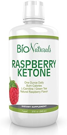 Raspberry Ketones Liquid Supplement with L Carnitine &amp; Green Tea by Bio Naturals - Premium Weight Loss Formula For Women &amp; Men - More Effective Than Pills - 100% Vegetarian 32 fl oz