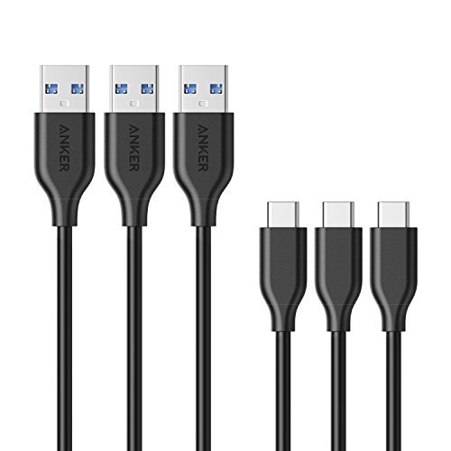 3-Pack-Anker-PowerLine-USB-C-to-USB-30-Cable-3ft-with-56k-Ohm-Pull-up-Resistor-for-Samsung-Galaxy-Note-8-S8-S8-MacBook-Nintendo-Switch-Sony-XZ-LG-V20-G5-G6-HTC-10-Xiaomi-5-and-More