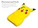 AccessoryHappy Premium Cartoon 3D Case, Soft Silicone Pokemon Pikachu Cover Case Compatible with iPhone 5/5C/5S/SE
