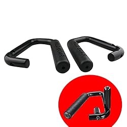 caqeg Pack of 2 Front Grab Bar Grab Handles Black