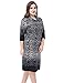 Chicwe Women's Cashmere Touch Plus Size Printed Dress Cowl Neck US12-28