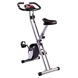 Ultrasport - Bicicleta estática plegable con 8 rodamientos de bolas de doble hilera, fácil de montar y de plegar, ahorra espacio al guardarla