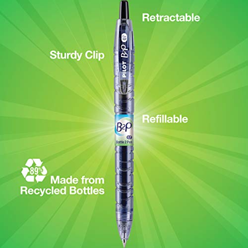PILOT B2P Bottle to Pen Refillable & Retractable Rolling Ball Gel Pen
