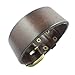 Original Tribe Antique Men's Leather Cuff Bracelet, Leather Wristband Jewelry S056 (Brown)