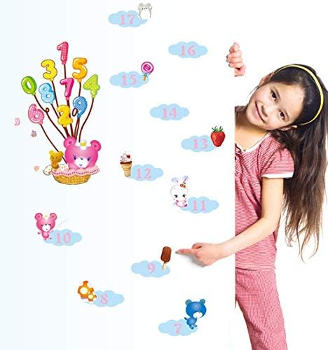 50x70cm Cartoon Cute Bear Candy Kawaii Letters Wall Sticker Height Measurement Wallpaper Removable Wall Decals For Kid Bedroom Living Room Buy Online At Best Price In Uae Amazon Ae