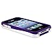 Snap-on Case Compatible with Apple iPhone 4 / 4S, Dark Purple / White Cup Shape