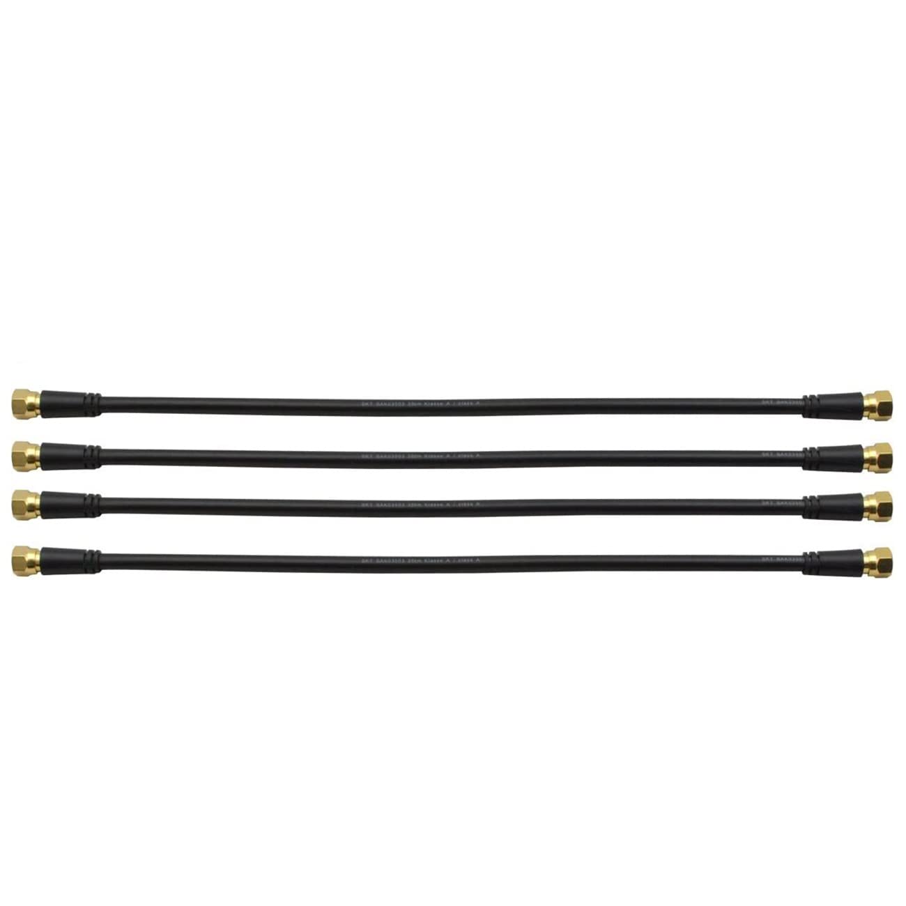 Satix Coaxial Patch Cable with F-Connector 35 cm (Pack of 4)