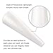 Pllieay 14 Inches White Flora Craft Foam Cone for Christmas Tree Craft and Decorations