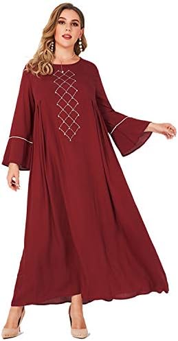 MAI&FUN Women's Dresses Long Sleeve Dress Casual Plus Size Maxi Dress  Summer Dress Red price in Saudi Arabia | Amazon Saudi Arabia | kanbkam