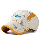 Home Prefer Kids Boys Lightweight Quick Drying Sun Hat Outdoor Sports UV Protection Caps Mesh Side Ball Cap Beige
