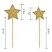 Laviee 60 PCS Cupcake Gold Star Cake Toppers for Wedding Birthday Baby Shower Party Valentine's Day Decoration, 60Pack