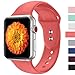 Misker Sport Band Compatible for Apple Watch 38MM 42MM,Choose Proper Color & Size-38MM S/M,38MM M/L,42MM S/M or 42MM M/L,Soft Silicone Strap Replacement Wristbands For Apple Watch Sport Series 4/3/2/1