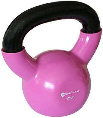 Gymenist Exercise Kettlebell Fitness Workout Body Equipment Choose Your Weight Size (12 LB)