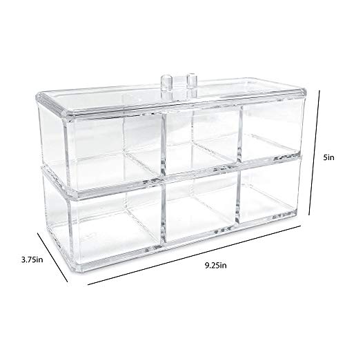 Isaac Jacobs Clear Acrylic Rectangular Stackable