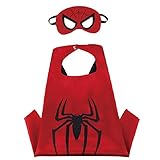Blingbling Superhero Cape & MASK Set Kids Childrens Halloween Costume Spiderman