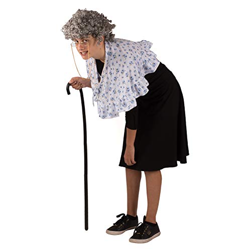 Tigerdoe Old Lady Costume Granny Wig Grandma Dress Up Grandmother