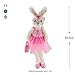 WEWILL Ballerina Bunny Stuffed Animal Original Adorable Soft Plush Toys Rabbit Doll, Christmas Festivals Birthday Gift for Girls, 23-Inch (Pink)