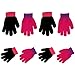 Disney Little Girls Minnie Mouse Character Acrylic Knit Gloves 4 Pair Set, Age 4-7