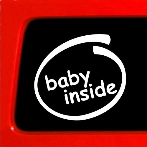 人気メーカー ブランド カーステッカー Baby Inside B00b3p25x6 子供 車 おもしろビニールステッカーデカール 赤ちゃんが乗っています 人気商品の Www Aiq Aiq Com Mx