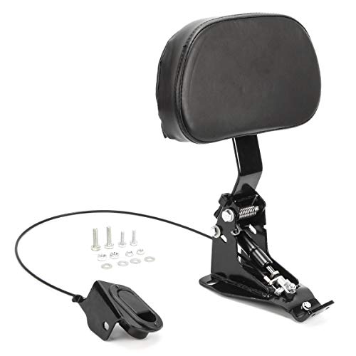 Adjustable Motorcycle Rider Backrest Sissy Bars for Harley Touring Road King Street Glide Ultra CVO FLHR FLHX FLTRX 2009-2019 (Black)